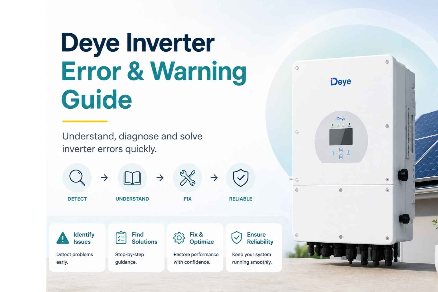 Deye W32 Error – Parallel Comm Warn: Causes and Solutions