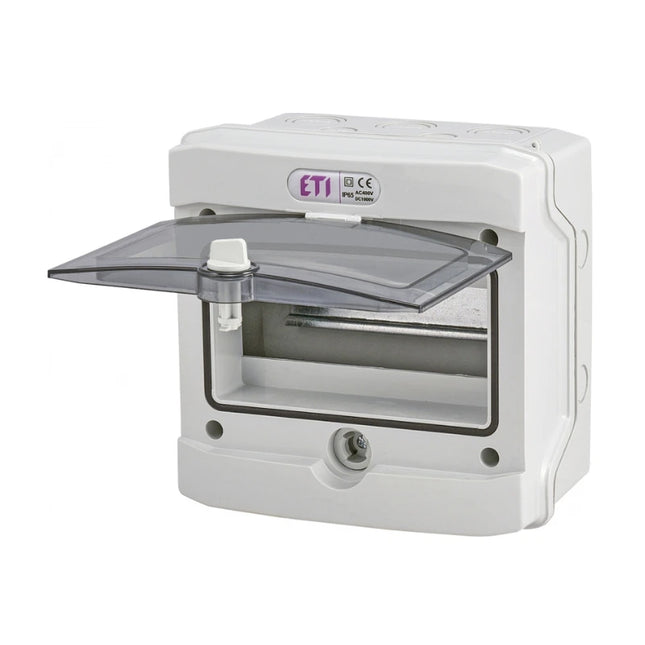 Caja de fusibles para exteriores IP65, de una sola fila, 8UH ETI