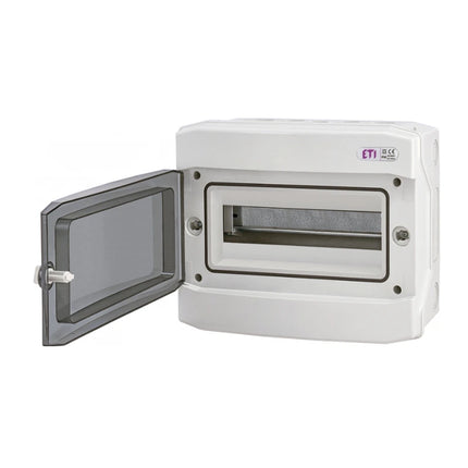 Caja de fusibles para exteriores IP65, de una sola fila, 12UH ETI - 12PT