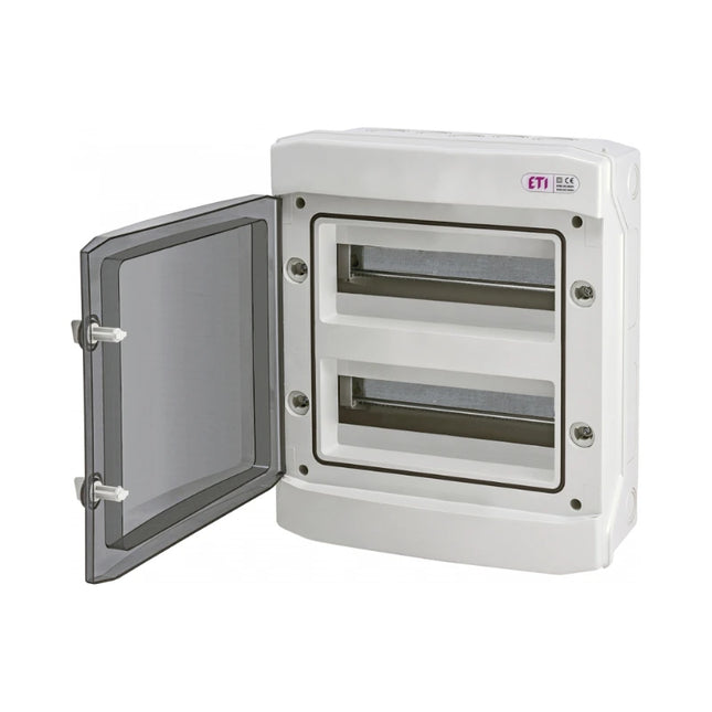Caja de fusibles para exteriores IP65, 2 filas, 24UH ETI