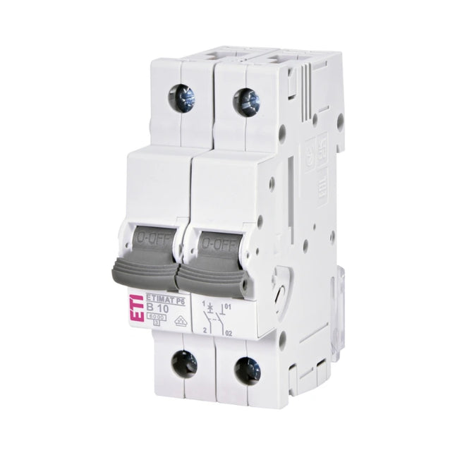 Disyuntor de CA 1P+N, 10 A, B, 6 kA, ETIMAT P6, ETI