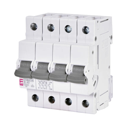 Interruptor automático ETIMAT P6, 3P+N, 6 kA, B40, ETI