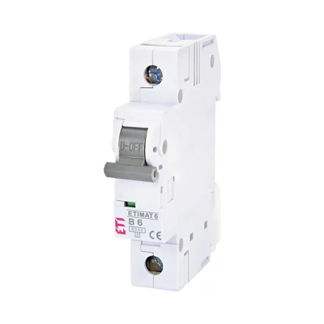 Disyuntor de CA 1P 6 A, tipo B, 6 kA, ETIMAT 6 ETI