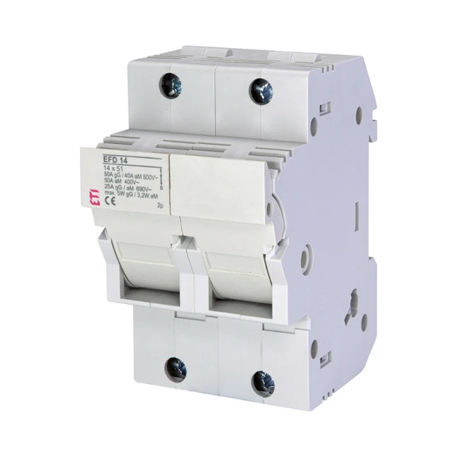 EFD14, bloque de fusibles modular de CA ETI 1P+N 50 A 14x51