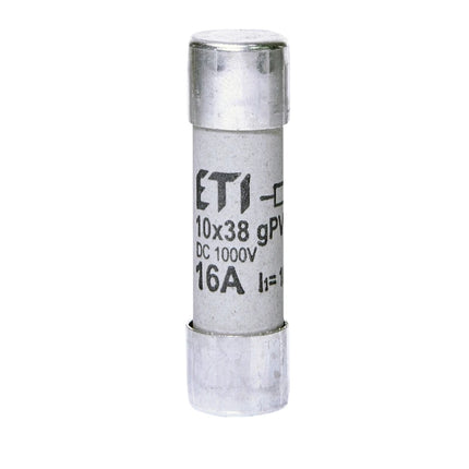Fusible cilíndrico de CC 16 A/1000 V, 10 x 38, gPV, ETI
