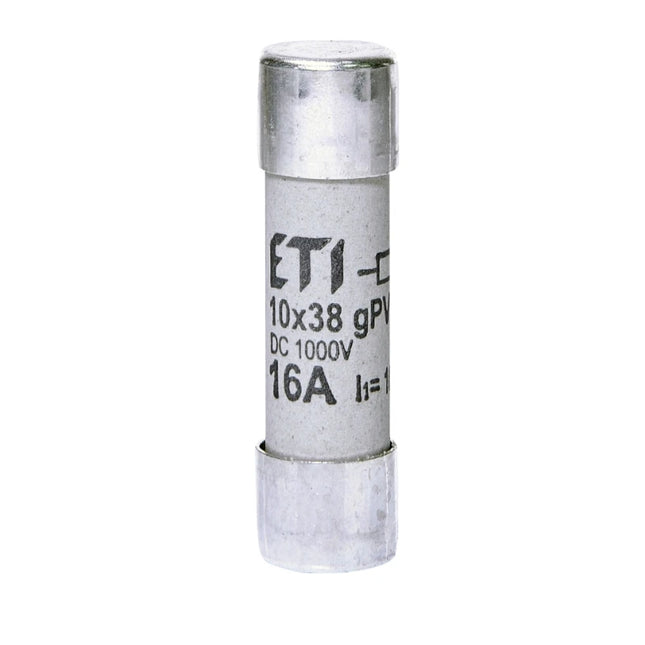 Fusible cilíndrico de CC 16 A/1000 V, 10 x 38, gPV, ETI
