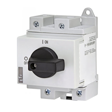 Interruptor de encendido/apagado de 2 polos, 25 A, 1000 V CC, ETI