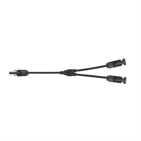 Conector solar GETI MC4: 1 hembra – 2 machos, 30 cm