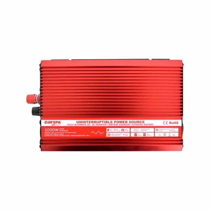 Inversor CARSPA de 12 V/230 V y 600 W con función de SAI y cargador