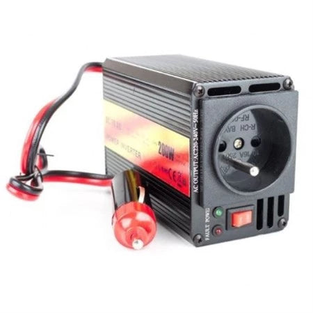 Inversor CARSPA de 12 V/230 V y 200 W con USB