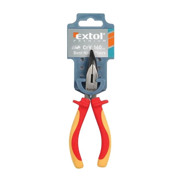 Alicates, alicates de electricista homologados por VDE con punta curva afilada, EXTOL PREMIUM