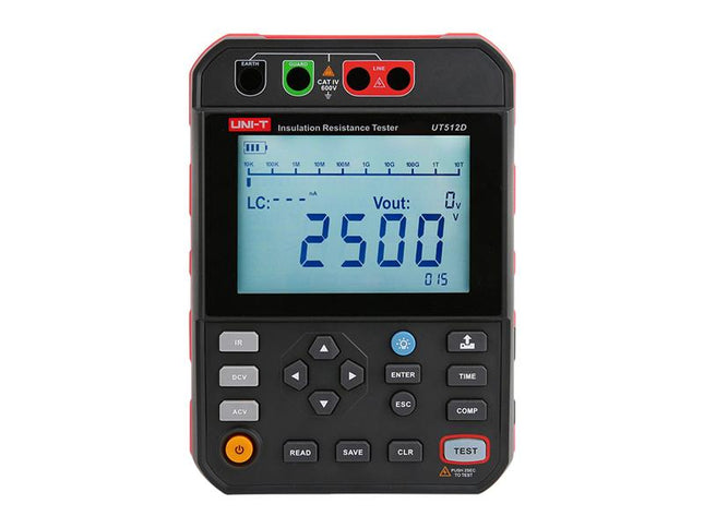 Comprobador de resistencia de aislamiento UNI-T UT512D