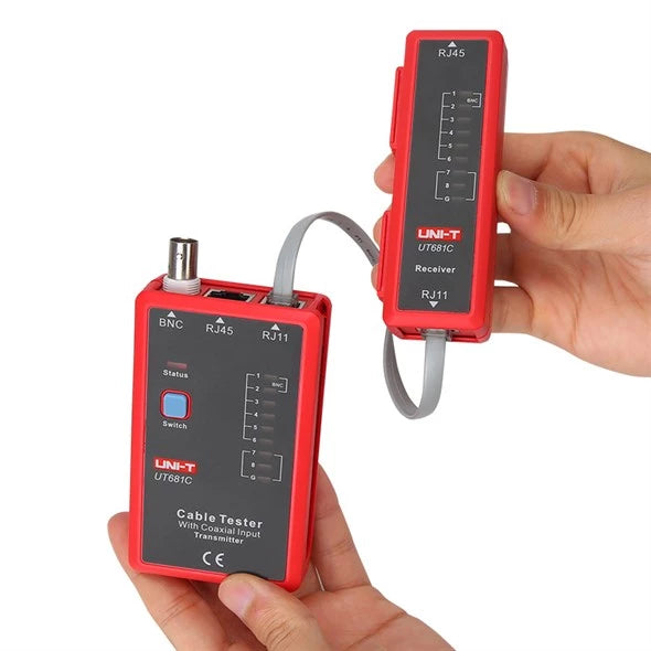 Comprobador de cables UNI-T UT681C (RJ45, RJ11, BNC)