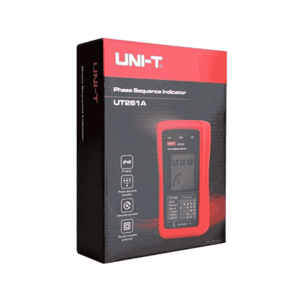 Medidor de secuencia de fases y medición UNI-T UT261A