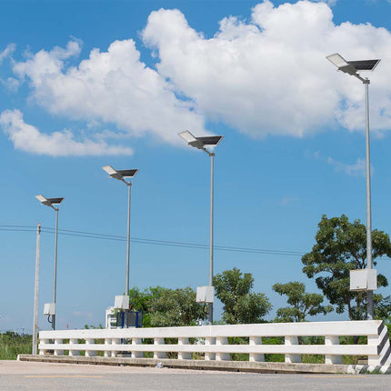 Farola solar LED de 3000 lm, chip Bridgelux, 6400 K