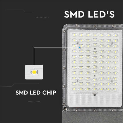 Farola solar LED de 3000 lm, chip Bridgelux, 6400 K
