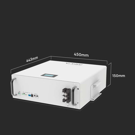 Batería fotovoltaica LiFePo4 de 5,12 kWh, modelo VT-48100-W, V-TAC