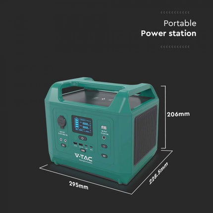 Estación de energía portátil de 600 W, con carga solar o por red eléctrica