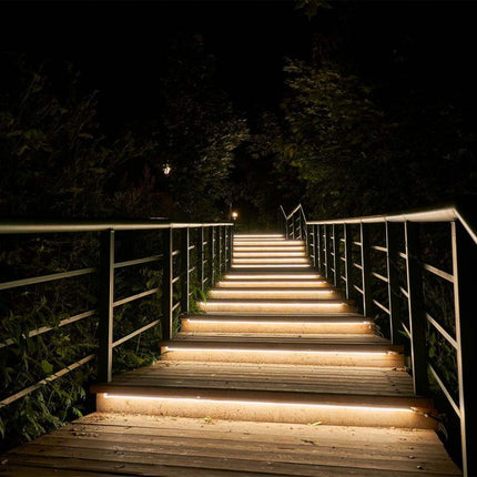 Tira de luces LED con alimentación solar IP67, mando a distancia, 3000 K