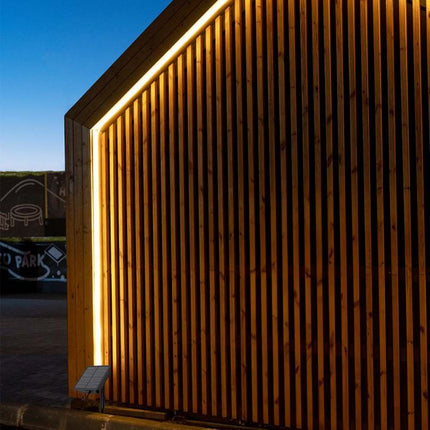 Tira de luces LED con alimentación solar IP67, mando a distancia, 3000 K