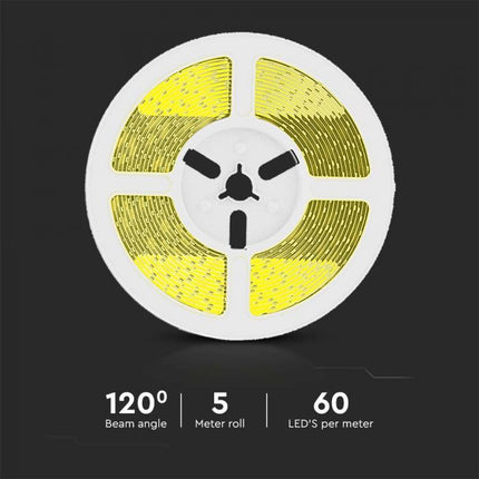 Tira de luces LED con alimentación solar IP67, mando a distancia, 3000 K