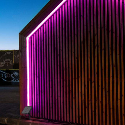 Tira de luces LED con alimentación solar IP67, mando a distancia, RGB