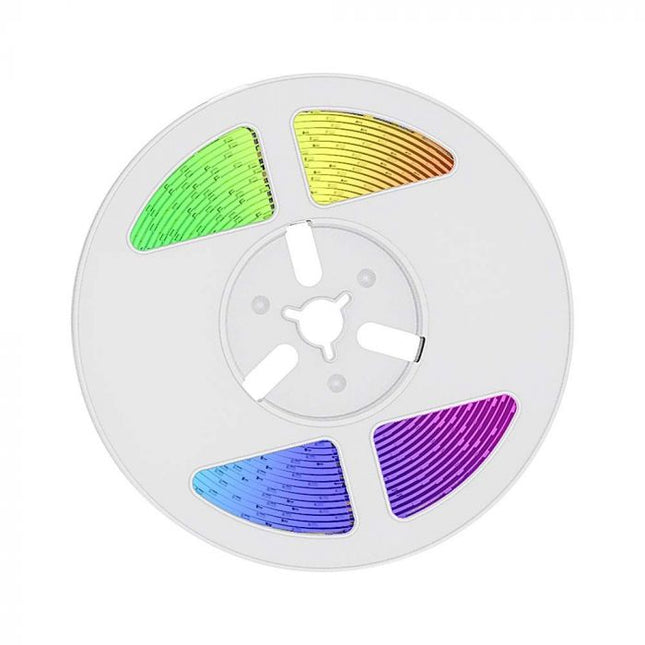Tira de luces LED con alimentación solar IP67, mando a distancia, RGB