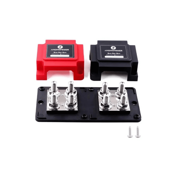 Barra colectora de 400 A y 4 polos con cubierta, V-TAC