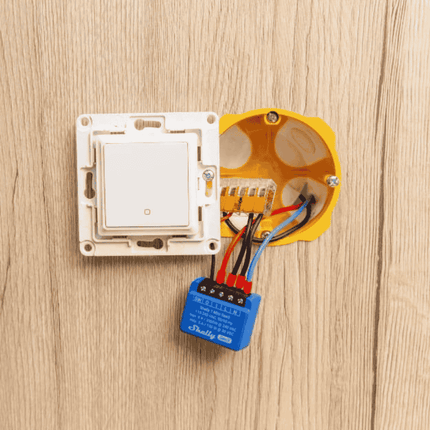 Shelly 1 Mini Gen3, Set of 2 Smart Wi-Fi Mini Relays with Dry Contact, 8A