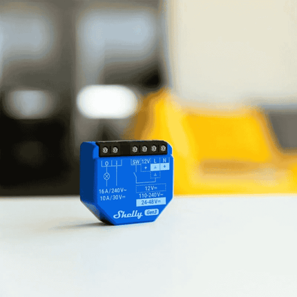 Shelly 1 Gen3, Smart Wi-Fi Relay with Dry Contact, 16A