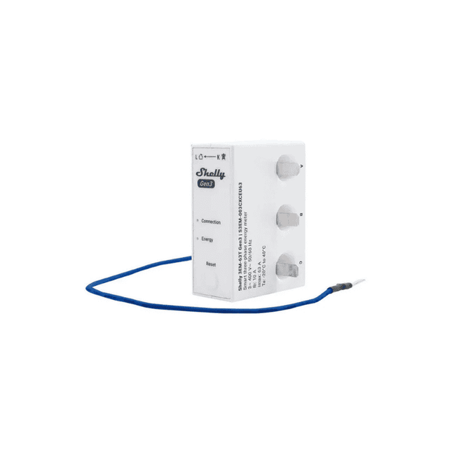 Shelly 3EM-63 Gen3, 63A Three-Phase Smart Meter