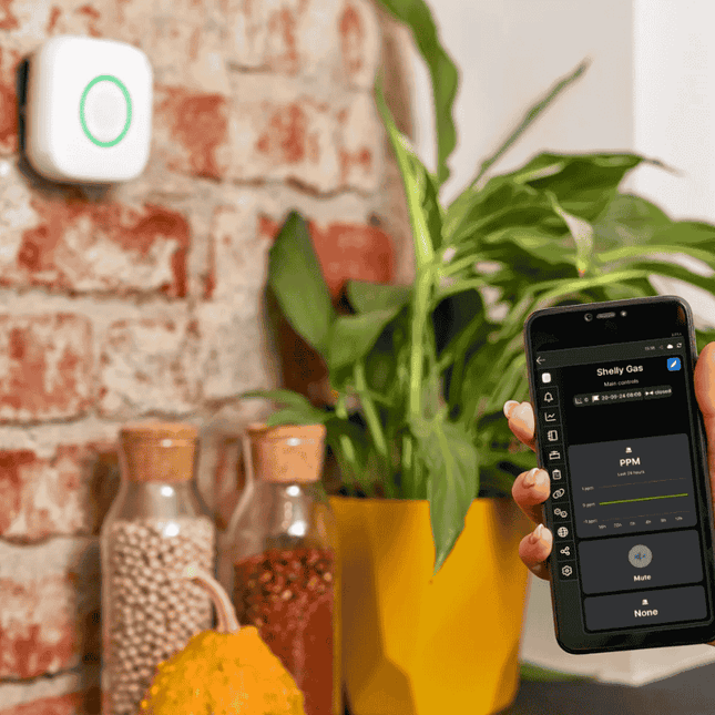 Shelly GAS (CNG), Smart Gas Detector, Wi-Fi