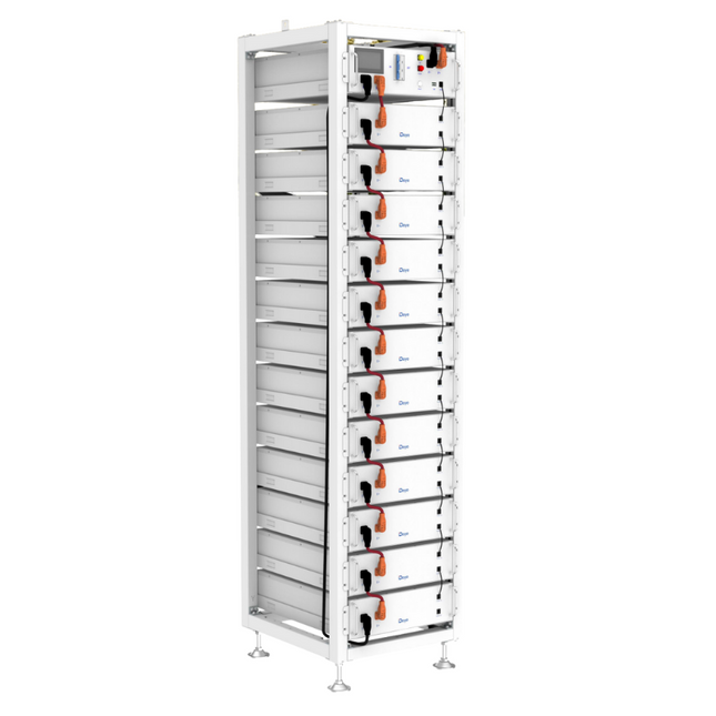 Rack de 19" de alta tensión de 3U para 13 módulos, Deye