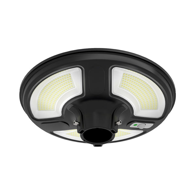 Lámpara solar LED de 1500 lm, mando a distancia, sensor de movimiento, 6400 K