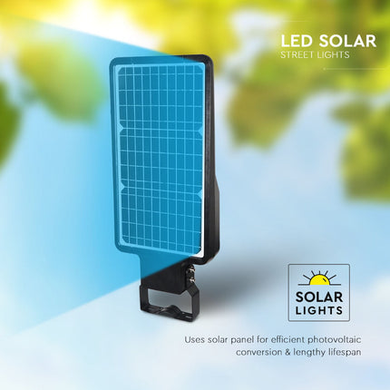 Farola solar LED de 4800 lm, con sensor de movimiento, 6000 K