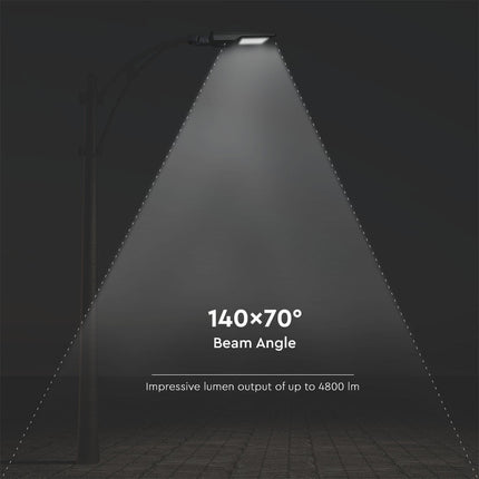 Farola solar LED de 4800 lm, con sensor de movimiento, 6000 K