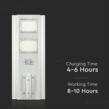Farola solar LED de 2300 lm, con sensor de movimiento, 6400 K