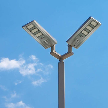 Farola solar LED de 3500 lm, con sensor de movimiento, 6400 K
