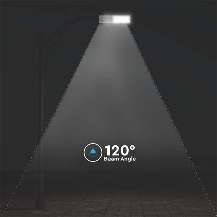 Farola solar LED de 3500 lm, con sensor de movimiento, 6400 K