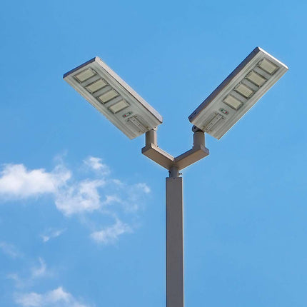 Farola solar LED de 4300 lm, con sensor de movimiento, 6400 K