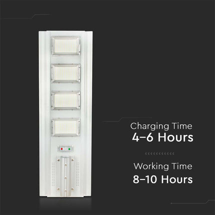 Farola solar LED de 4300 lm, con sensor de movimiento, 6400 K