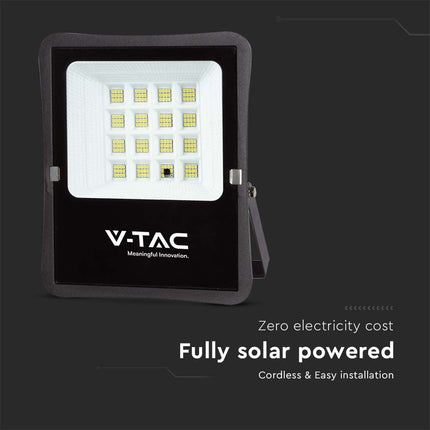 Proyector LED solar de 1200 lm, mando a distancia, temperatura de color 6400 K