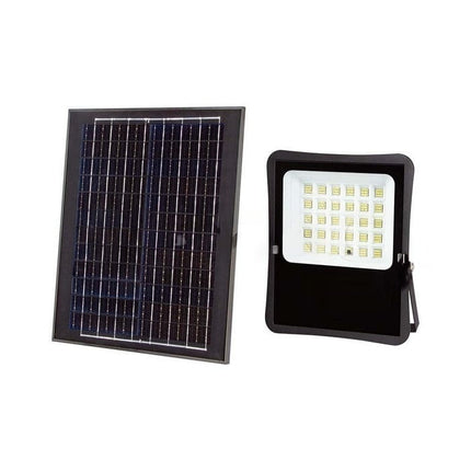 Proyector LED solar de 1200 lm, mando a distancia, temperatura de color 6400 K