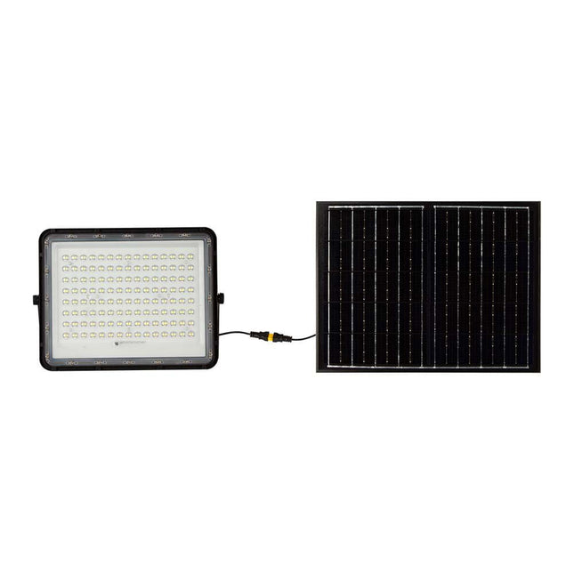Proyector LED solar de 1800 lm, mando a distancia, temperatura de color 6400 K