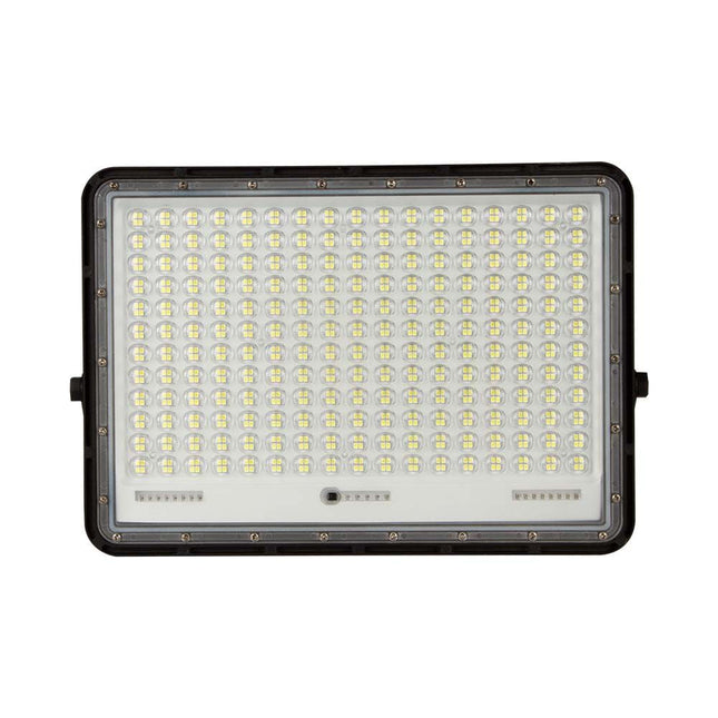 Proyector LED solar de 2600 lm, mando a distancia, temperatura de color de 6400 K
