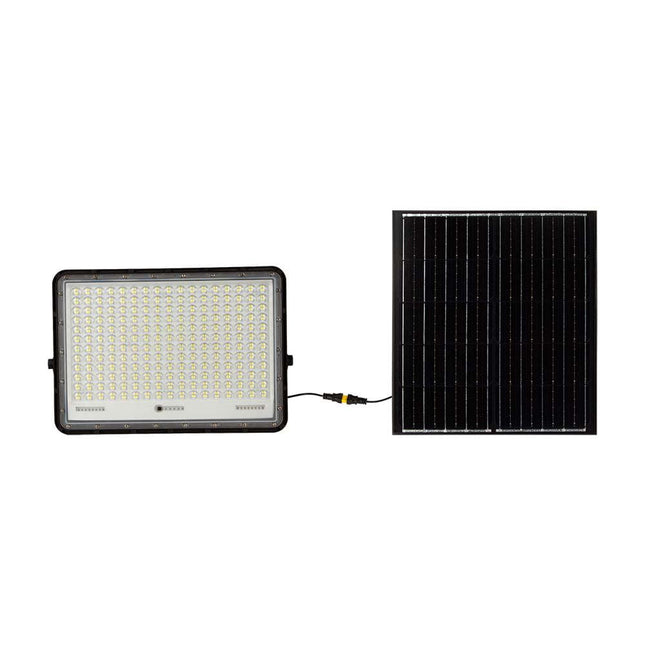 Proyector LED solar de 2600 lm, mando a distancia, temperatura de color de 6400 K