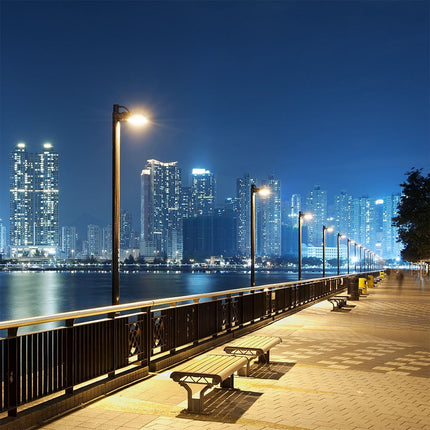 Farola solar LED de 1600 lm, con sensor de movimiento, 6000 K