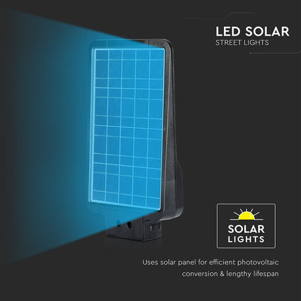 Farola solar LED de 1600 lm, con sensor de movimiento, 6000 K