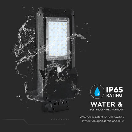 Farola solar LED de 1600 lm, con sensor de movimiento, 6000 K