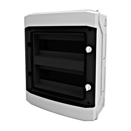 Cuadro de fusibles apto para exteriores, IP65, 2 filas, 24U, Schrack